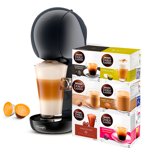 DELONGHI Pack EDG.210.AB - Pack Cafetera Cápsulas + 6 ESTUCHES DE CAFÉ
