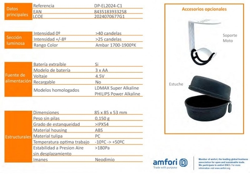 sos road V 16  Negro - Baliza de Emergencia DGT 3.0