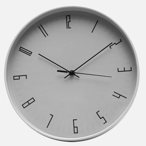 ABRILA LEMUR Gris - Reloj de Pared 30cm