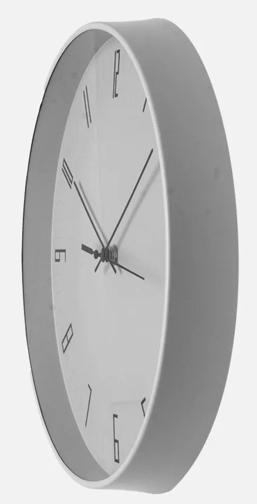 ABRILA LEMUR Gris - Reloj de Pared 30cm