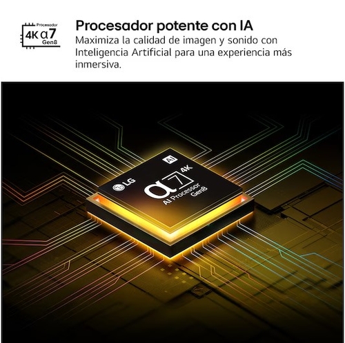 LG 50UA73006LA Negro - TV 50" UHD 4K Smart TV