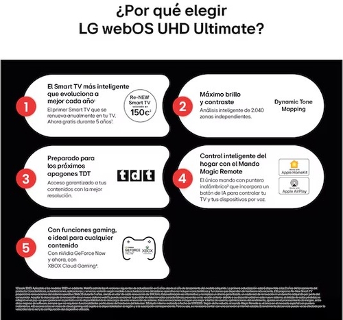 LG 43UA75006LA Negro - TV 43" UHD K Smart TV