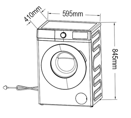 KROMSLINE SKLAIN800 Blanco - Lavadora Carga Frontal 8KG 1200RPM