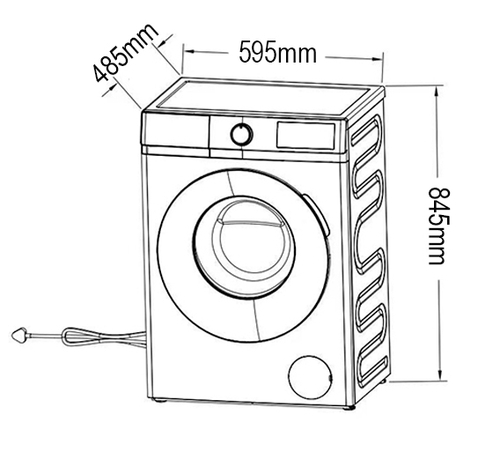 KROMSLINE SKLAIN900 Blanco - Lavadora Carga Frontal 14 Servicios