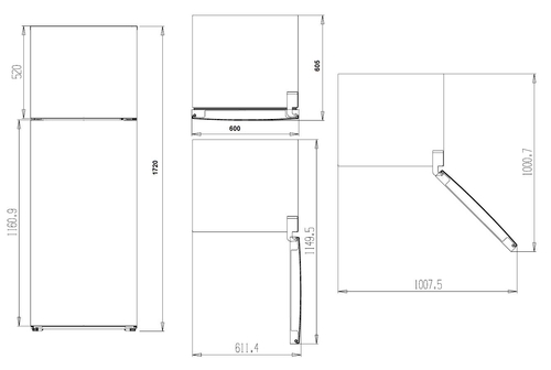 KROMSLINE SKF 1760 W Blanco - Frigorífico Dos Puertas Cíclico