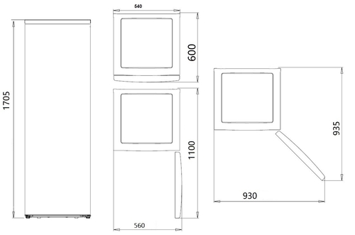 KROMSLINE SKCV 1755 Blanco - Congelador Vertical No Frost