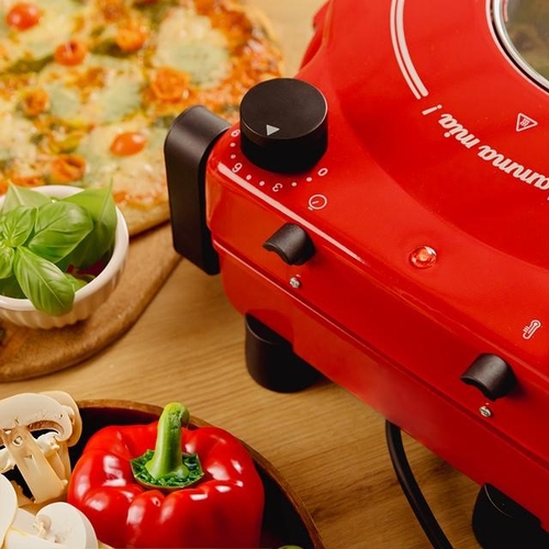 CECOTEC FUN PIZZA&CO MAMMA MIA VISTA Rojo - Paellera Pizza 1200W