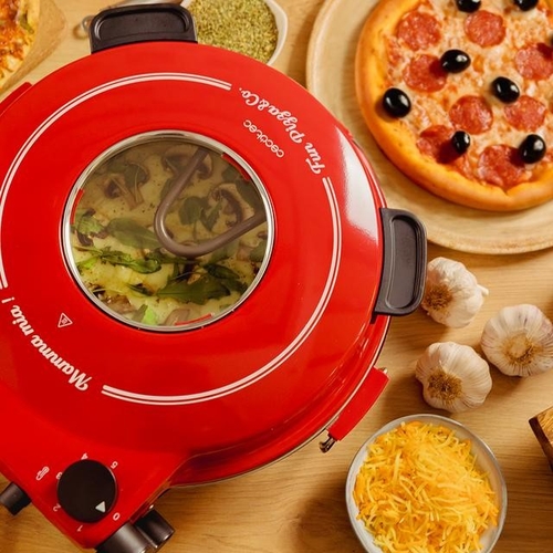 CECOTEC FUN PIZZA&CO MAMMA MIA VISTA Rojo - Paellera Pizza 1200W