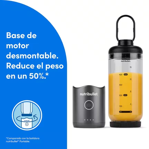 Nutribullet NBP013GM Gris Oscuro - Batidora de Mano Portátil