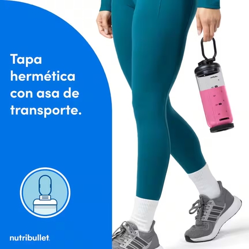 Nutribullet NBP013GM Gris Oscuro - Batidora de Mano Portátil