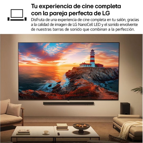 LG 55NANO81A6A Negro - TV 55" NanoCell 4K Smart TV