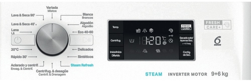 WHIRLPOOL FFWDB 964489 BV SPT Blanco - Lavadora Carga Frontal 9KG / 6KG 1400RPM