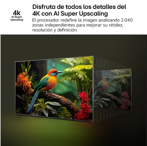 LG 43QNED70A6A Negro - TV 43" QNED 4K Smart TV