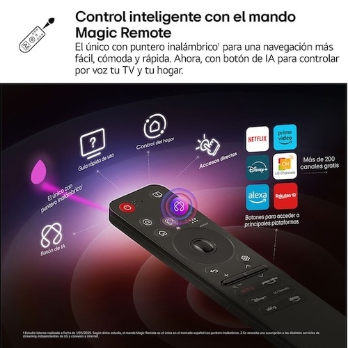 LG 43QNED70A6A Negro - TV 43" QNED 4K Smart TV