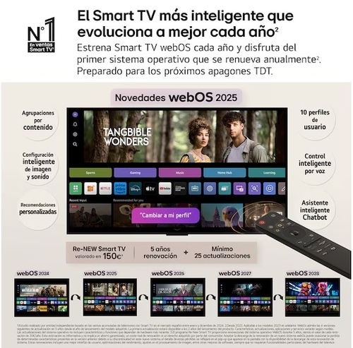 LG 43QNED70A6A Negro - TV 43" QNED 4K Smart TV