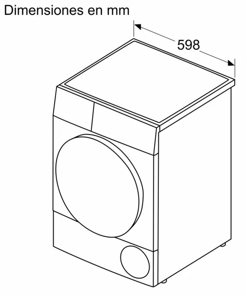 BOSCH WQG235D1ES Blanco - Secadora Bomba de Calor 8KG