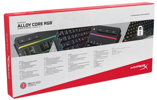 hyperx ALLOY CORE RGB Negro - Teclado  Gaming Con Cable