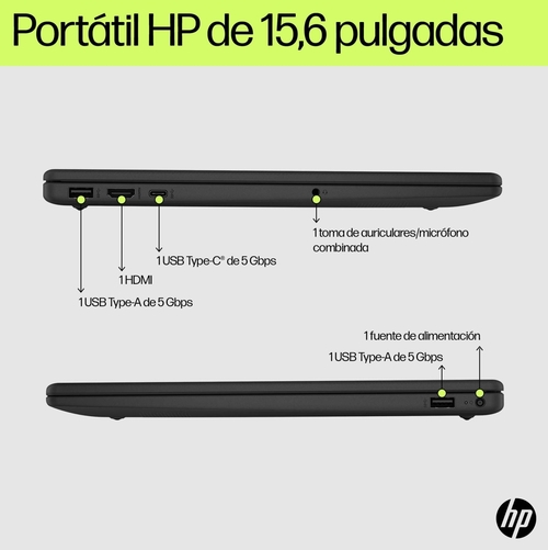HP 15-FD0232NS Azul - Ordenador Portátil 15.6" 16GB 512GB