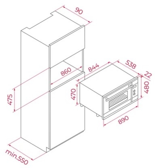 TEKA HLF 9400 BK Negro - Horno Multifunción 77L