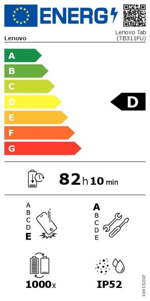 LENOVO TB311F Gris - Tablet 10'1"