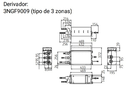 FUJITSU UTP-PY03A - Accesorio Distribuidor 3 Zonas