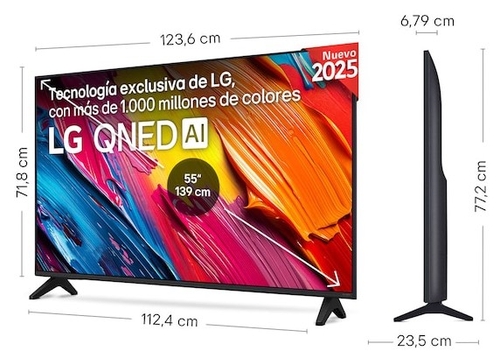 LG 55QNED70A6A Negro - TV 55" QNED 4K Smart TV