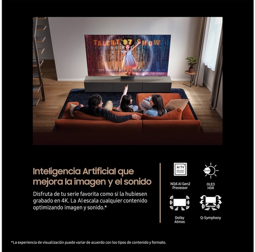 SAMSUNG TQ55S85FAU Grafito - TV 55" OLED 4K Smart TV