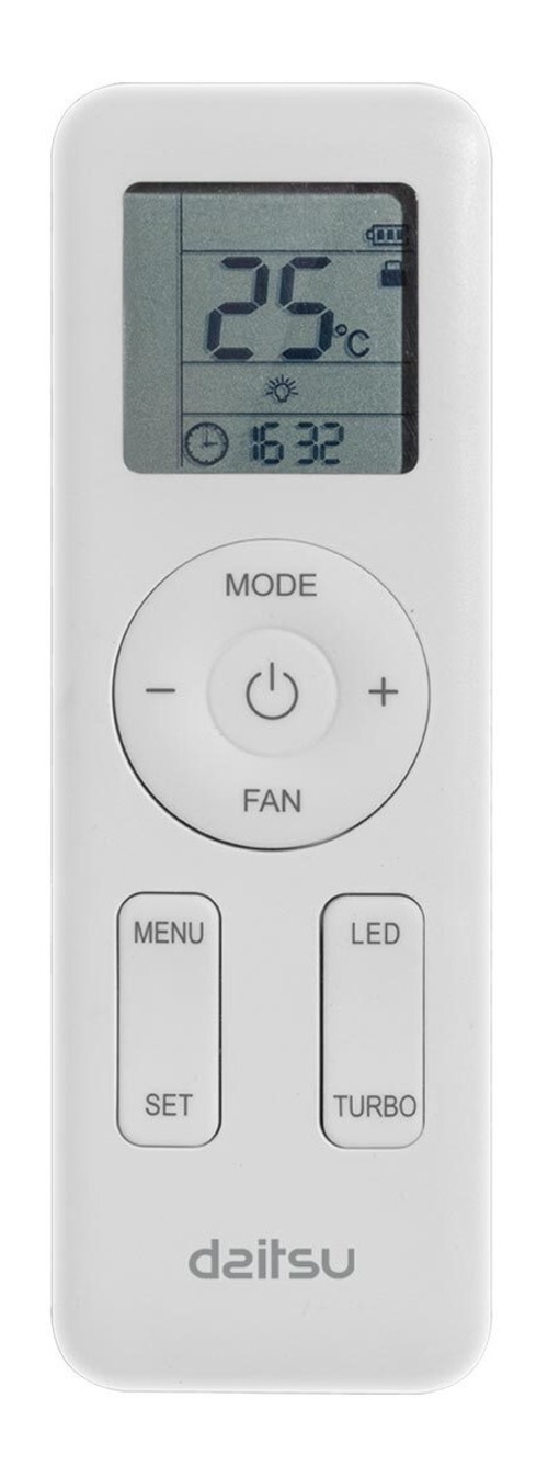 DAITSU Caravana Slim AAD 12 Blanco - Aire Acondicionado Split 3096 Frig y 2924 Kcal