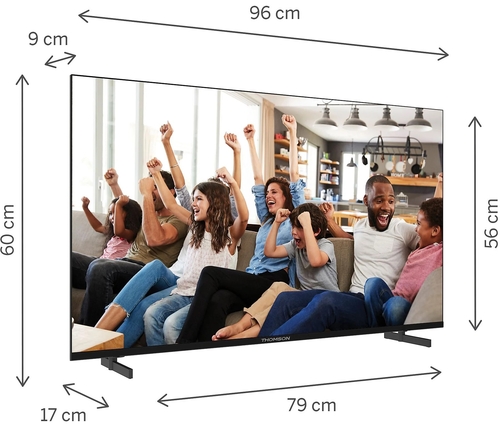 THOMSON 43UG4S14 Negro - TV 43" UHD 4K Smart TV