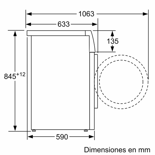 BALAY 3TS385B Blanco - Lavadora Carga Frontal 8KG 1400RPM
