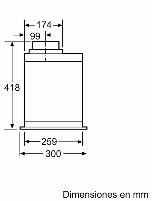 SIEMENS LB89585M INOX - Grupo Filtrante 86CM