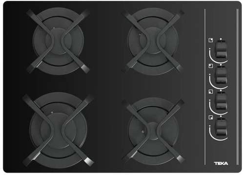 TEKA GBC 64003 KBN Negro - Placa de Gas 60CM Gas Natural  