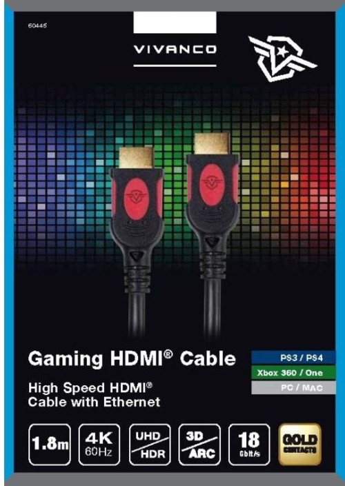 VIVANCO HDMI 60445 Negro - Cable 1.8 m