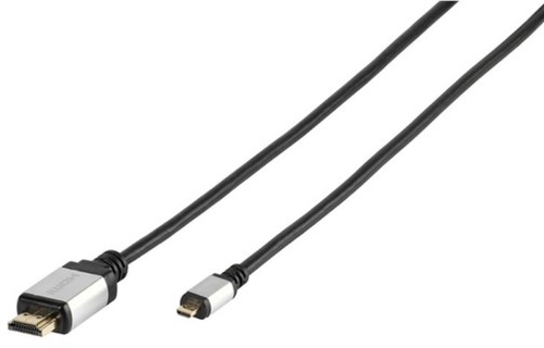 VIVANCO HDMI A - MICRO HDMI Negro-Gris - Cable 1.2 m