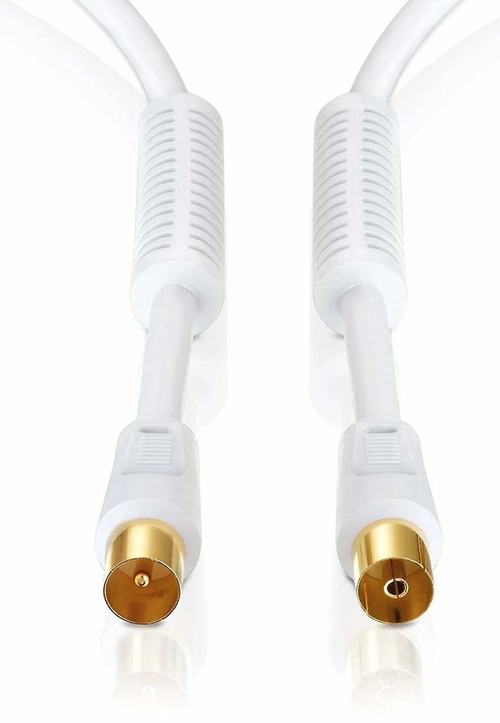 VIVANCO COAXIAL M/H 48119 Blanco - Cable 1.5 m
