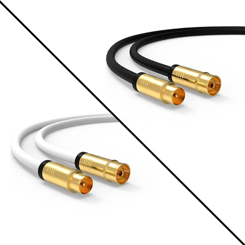 VIVANCO COAXIAL M/H 48119 Blanco - Cable 1.5 m