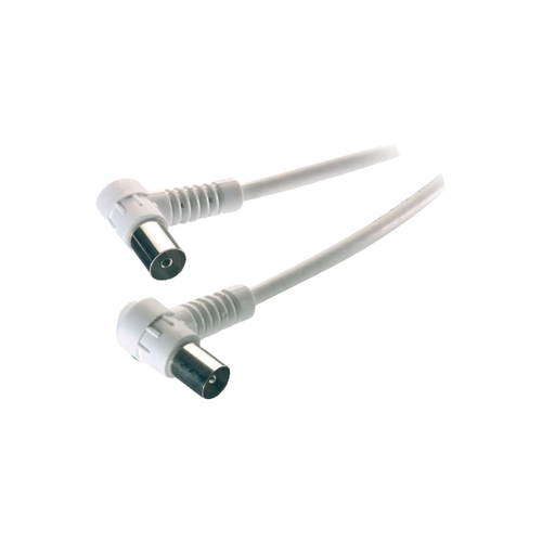 VIVANCO COAXIAL M/H 90ºC 48035 Blanco - Cable 5 m