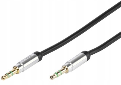 VIVANCO JACK 3.5MM PREMIUM 41201 Negro - Cable 2.5 m