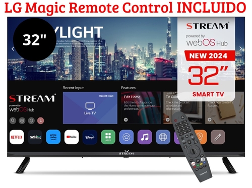 STREAM SYSTEM WSTRH3224TEX Negro - TV 32" HDR Smart TV