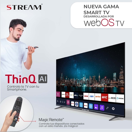 STREAM SYSTEM WSTRH3224TEX Negro - TV 32" HDR Smart TV
