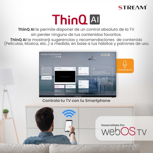 STREAM SYSTEM WSTRH3224TEX Negro - TV 32" HDR Smart TV