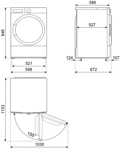 SMEG DNP09SEBES - Secadora Bomba de Calor 9KG