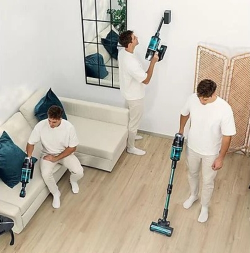 CECOTEC RX50 PET FLEX Negro-Azul - Aspiradora de Escoba 750W