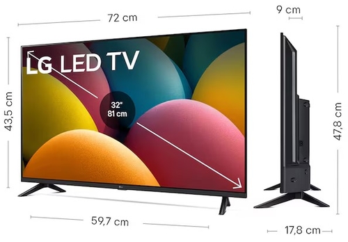 LG 32LR60006LA Negro - TV 32" FHD  SmartTV