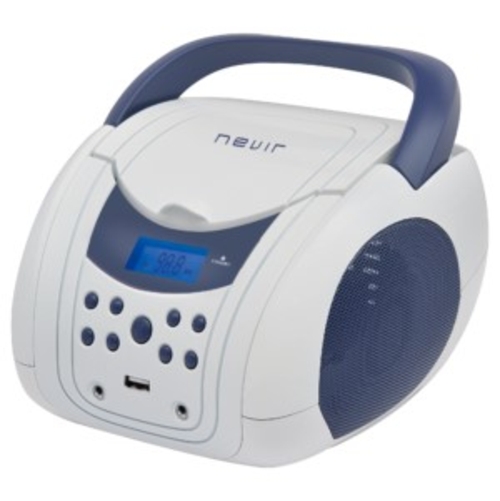 NEVIR NVR-483UB-BAU2 Blanco-Azul - Radio Portátil Digital