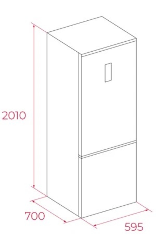 TEKA RBF 88670 GBK Cristal Negro - Frigorífico Combi No Frost