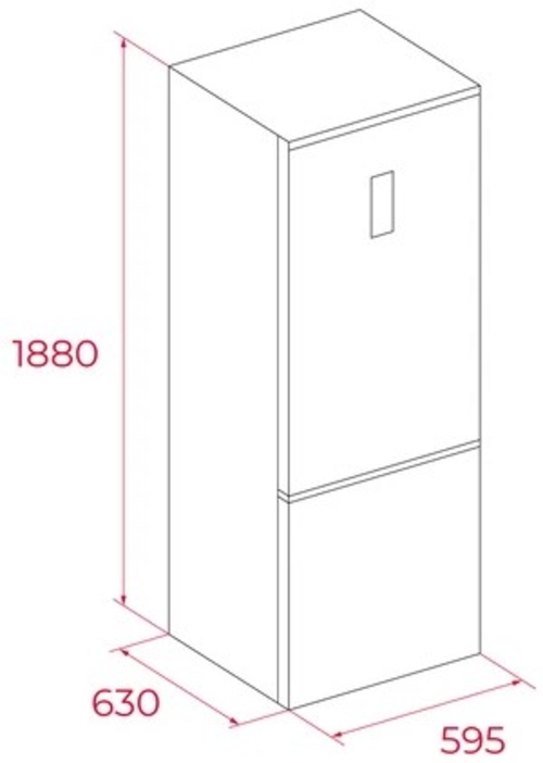 TEKA RBF 44630 BK Negro - Frigorífico Combi No Frost