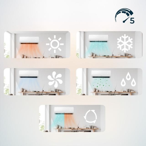 CECOTEC AIRCLIMA 12000 SMARTFRESH Blanco - Aire Acondicionado Split 2924 Frig y 2064 Kcal