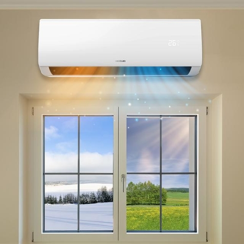 CECOTEC AIRCLIMA 9000 SMARTFRESH Blanco - Aire Acondicionado Split 2236 Frig y 1892 Kcal