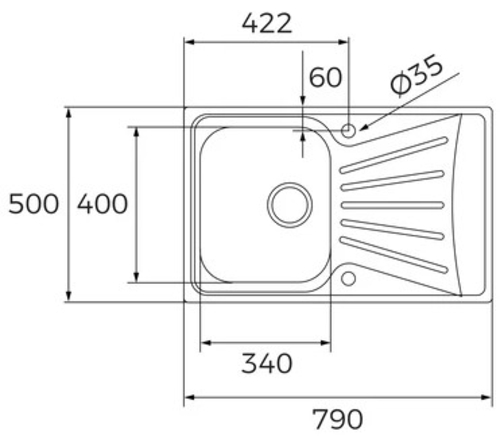 TEKA TEKAWAY STARBRIGHT 45 E-XP 1C 1E - UNI-9310 INOX - Pack Fregadero + Grifo